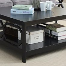 Convenience Concepts Omega Square 36-Inch Coffee Table, Black