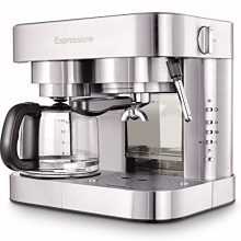 Espressione EM-1040 Stainless Steel Machine Espresso and Coffee Maker, 1.5 L,