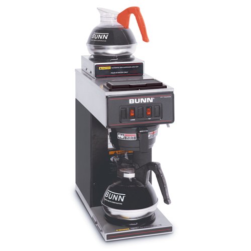Bunn BLK Pourover Coffee Brewer with 2 Warmers