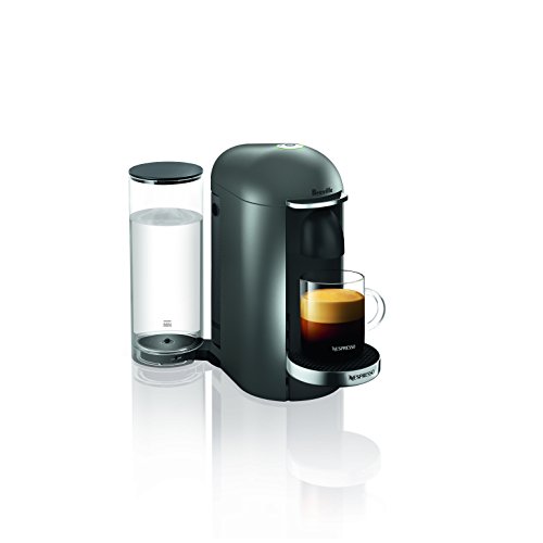 Nespresso VertuoPlus Deluxe Coffee and Espresso Machine by Breville, Titan