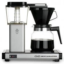 Technivorm Moccamaster Coffee Brewer, 40 oz, Matte Silver