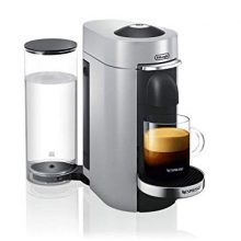 NESPRESSO VERTUOPLUS DELUXE COFFEE AND ESPRESSO MACHINE BY DE'LONGHI, SILVER - ENV155S
