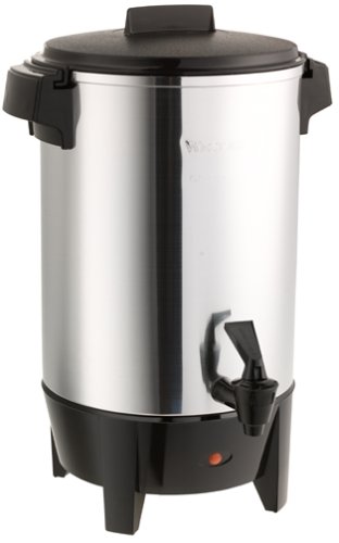 Highly Polished Aluminum Party Perk Coffee Urn Features Automatic