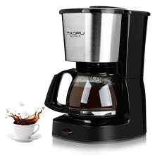 Drip Coffee Maker with 0.65L/4-5 Cups with Glass Carafe and One Touch Button