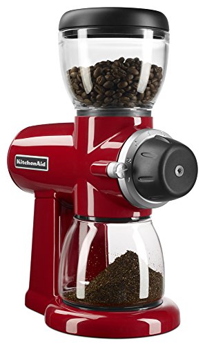 KitchenAid Burr Coffee Grinder, Empire Red