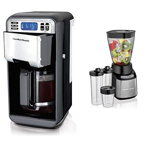 Hamilton Beach 12 Cup Programmable Coffeemaker & Smoothie Blender w/To Go Cups