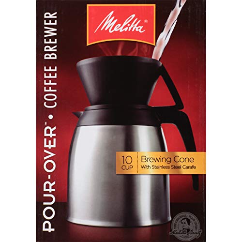 Melitta Pour-Over 10 Cup Coffee Brewer w/Stainless Steel Thermal Carafe