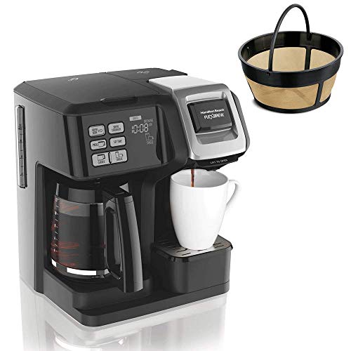 Hamilton FlexBrew Programmable Coffee Maker & Cupcake Permanent Coffee Filter