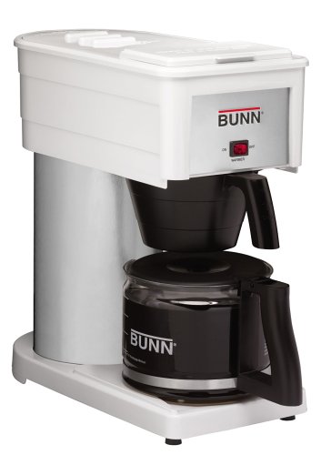 BUNN BXW Velocity Brew 10-Cup Home Coffee Brewer, White