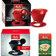 Melitta Ready Set Joe Single Cup Pour Over Coffee Brewer Maker