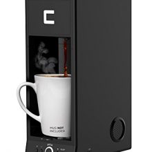 Chefman Buzz Coffee Maker with Bluetooth Speaker and Easy K-Cup Brewing System for Travel Mug Compatibility. 