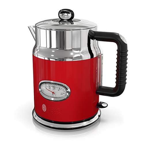 Russell Hobbs Retro Style 1.7L Electric Kettle, Red