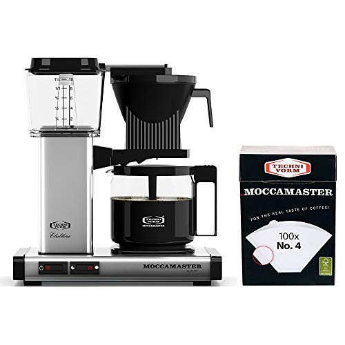 Technivorm Moccamaster Coffee Maker with Glass Carafe, Black