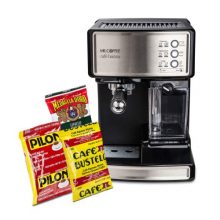 Mr. Coffee Cafe Barista Espresso Maker with Bonus Coffee Bundle, With Free Sample