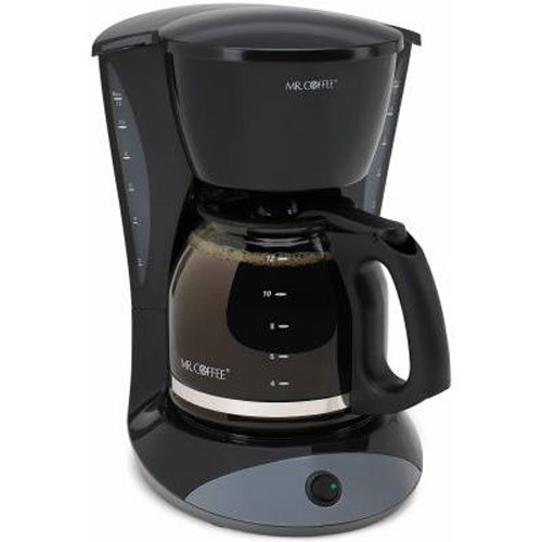 Mr. Coffee 12-Cup Switch Coffeemaker, Black