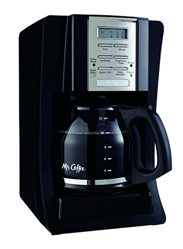 12-Cup Programmable Coffee Maker, Black