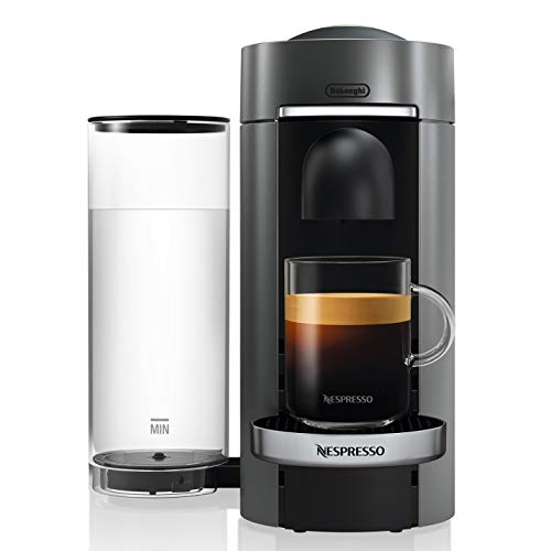 VertuoPlus Deluxe Coffee and Espresso Maker by De'Longhi, Titan