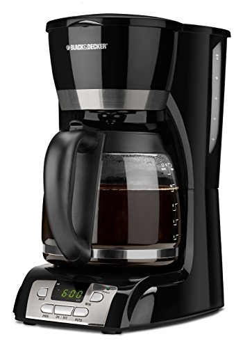 BLACK+DECKER 12-Cup Programmable Coffeemaker, Black