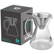  Extra smiles per cup. Baristas agree, pour over brewing unlocks espresso's full potential. This equipment is the best method to get there. Put together your style buds for a taste fiesta that can depart you grinning like a possum consuming a candy potato Get extra out of your beans. They've travelled lengthy and far and have the capability to make you extraordinarily comfortable. This 100% BPA free carafe with mesh filter means most taste and minimal effort. Put together to usher aromatic, candy, espresso into your property
