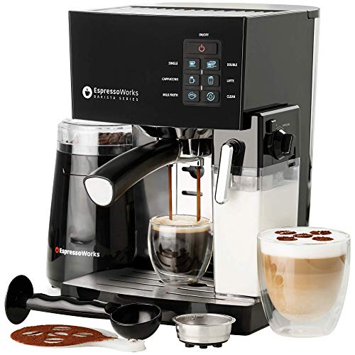 10 Pc All-In-One Barista Bundle Espresso Machine & Cappuccino Maker