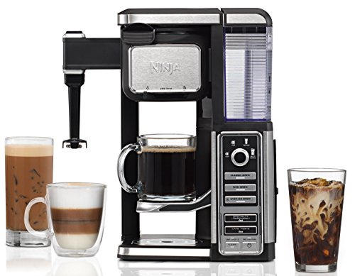 Pod-Free Coffee Maker Bar with Hot and Iced Coffee