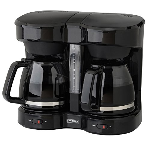 Kitchen Selectives CM-302BL Drip Coffee Maker, 12-Cup, Black