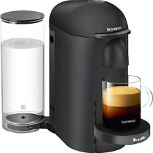 Nespresso VertuoPlus Coffee and Espresso Maker by Breville with Aeroccino, Matte Black