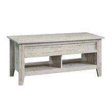 Sauder Dakota Pass Lift-Top Coffee Table, White Plank Finish