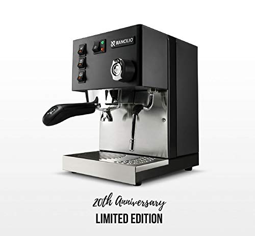 Rancilio Silvia Espresso Machine with Iron Frame and Stainless Steel Side Panels, 11.4 by 13.4-Inch (Black)