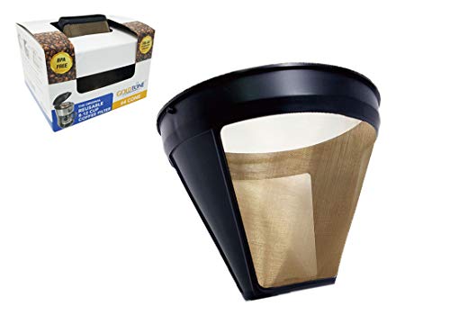 GOLDTONE Reusable #4 Cone Style KRUPS Reusable Coffee Filter Replaces