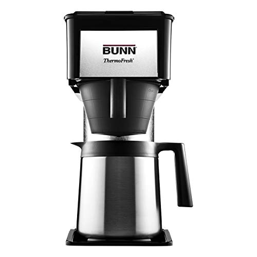 BUNN BT Velocity Brew 10-Cup Thermal Carafe Home Coffee Brewer, Black (Renewed)