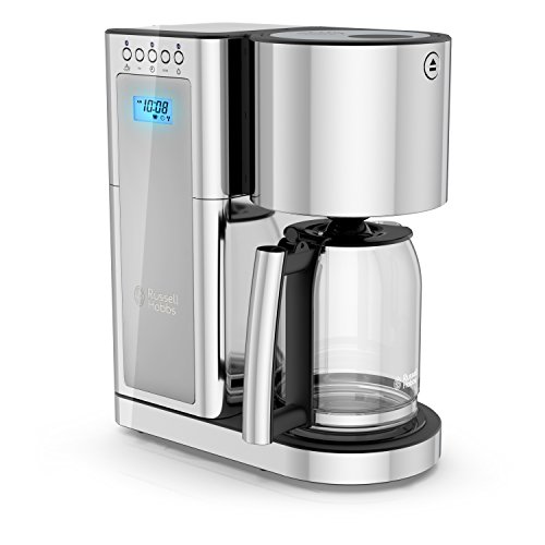 Russell Hobbs Glass Series 8-Cup Coffeemaker, Silver & Stainless Steel