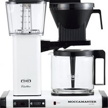 Technivorm Moccamaster MM741AO-MW in Metallic White – Premium coffee maker with copper heating and ECBC certification for perfect brewing. 