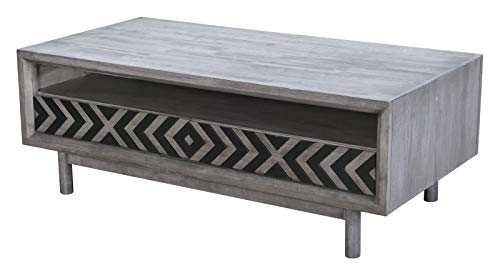 Contemporary Urban Design Rectangular Coffee Table, Grey