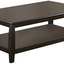 Coaster Home Furnishings Marina Coffee Table with Shelf Cappuccino