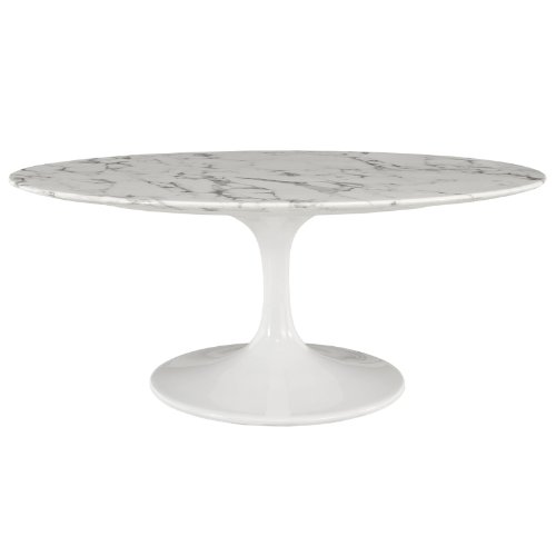 Modern Contemporary 42Inches Coffee Table White