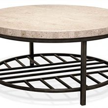 Riverside Furniture Coffee Table with Alabaster Travertine Top