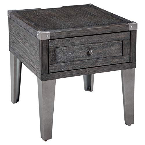 Ashley Furniture Signature Design - Todoe End Table - Power Enabled Urban - Gray