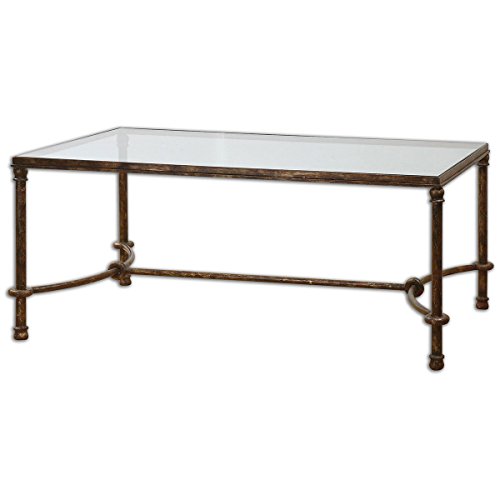 Uttermost Warring Iron Coffee Table, Bronze