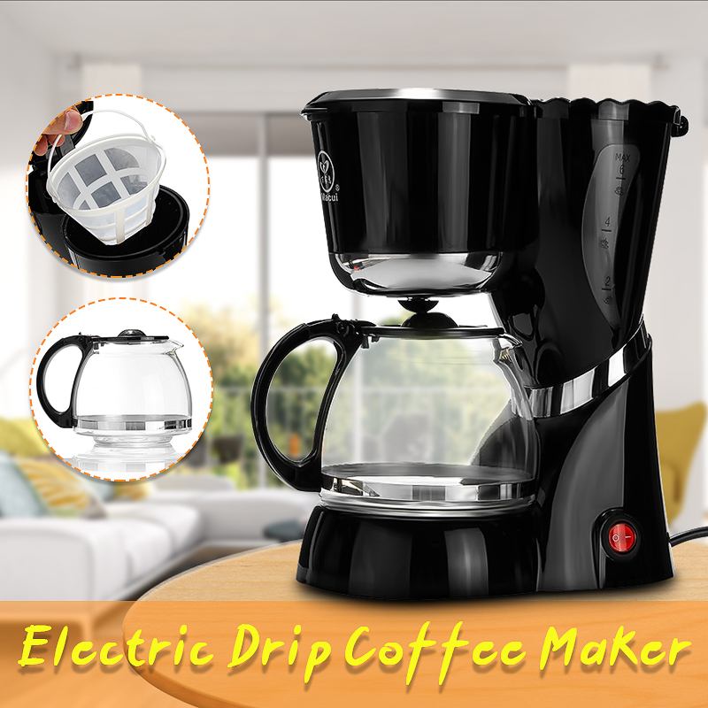 220-240V 550W Americano Drip Coffee Maker Machine Electric Black Hourglass Make Cafe Tea 600ML Multifunctional Coffee Machine