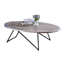 BOWERY HILL Coffee Table in Weathered Gray Oak