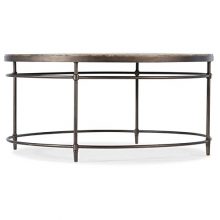 Hooker Furniture St. Armand 38" Round Coffee Table in Light Wood