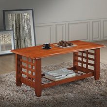 Cherry Finished Wood Living Room Occasional Coffee Table