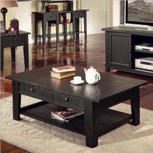 Steve Silver Company Liberty Coffee Table, Antique Black