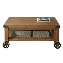 Steve Silver Company Hailee Table, Disteressed Oak Finish