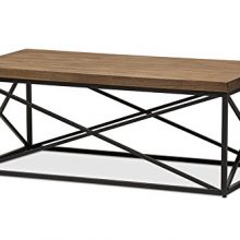 Baxton Studio Herve Vintage Industrial Coffee Cocktail Table