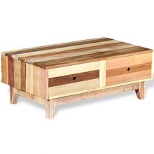Daonanba Durable Coffee Table Telephone Stand Reclaimed Wood