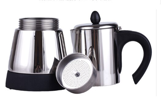 Pod coffee maker Domestic espresso Italian coffee pot European plug-in convenient stainless 304 electric mocha pot