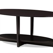 Baxton Studio Bleckede Coffee Table, Wenge Dark Brown