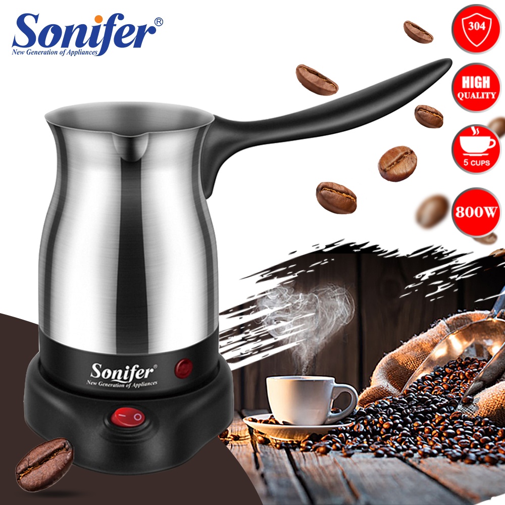 304 Stainless Steel Coffee Machine Turkey Coffee Maker Electrical Coffee Pot Coffee Kettle Sonifer